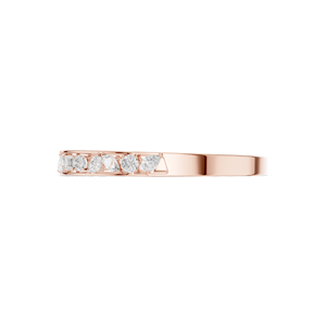 Bracelet jonc ouvert en or rose de luxe avec diamants de laboratoire, diamants à taille mixte, bijoux fins pour femmes - Product Image 5