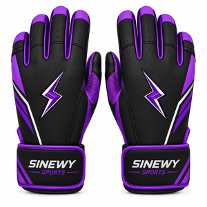 Gants de frappe SINEWY noirs et verts en cuir PU respirant avec support de poignet et fermeture auto-agrippante unisexe pour adulte, entraînement et compétition, droit/gauche - Product Image 4