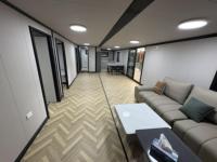 Maison conteneur préfabriquée de luxe, pliable et portable, de 40 pieds, avec deux ou trois chambres, à double aile extensible, pour hôtel