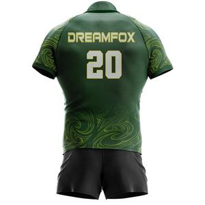 Uniforme de rugby à manches courtes pour hommes nouveau style 100% polyester respirant uniformes de rugby d'entraînement pour jeunes - Product Image 4