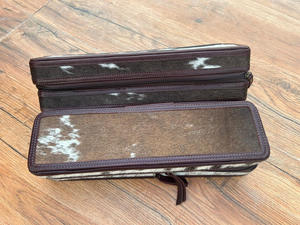 Más vendidos hechos a mano 100% cuero de vaca resistente al calor rizador hierro caso mujeres occidentales perfecto organizador de viaje para herramientas para el cabello - Product Image 5