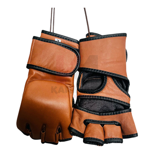 <b>Custom</b> <b>MMA</b> <b>Gloves</b> Open Palm Fight <b>Gloves</b> for Grappling Training Sparring Durable Gym Gear - Product Image 2