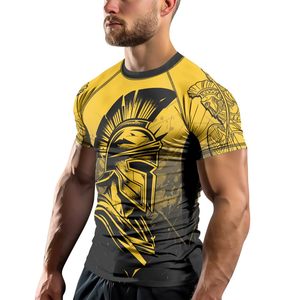 Rashguard personnalisé en gros unisexe UPF 50 Protection UV Tissu haute performance Sublimation Anti-éruption Cutanée Polyester Fabrication OEM Vente en gros OEM - Product Image 3