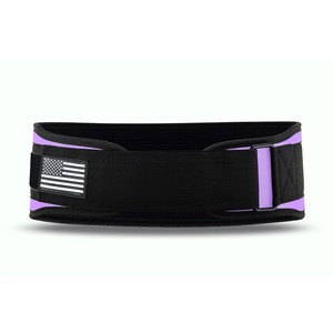 Ceinture de musculation Euro Skt Co noire et violette en EVA, antidérapante, protection professionnelle, boucle réglable, soutien lombaire - Product Image 3