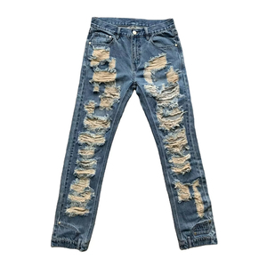 Vaqueros Cargo de Mezclilla Lavada para Hombre, Cintura Media, Estilo Y2K, Verano, Otoño, Invierno, Corte Holgado Casual, Estilo Bootcut, Hip Hop, Lavado Arena, Secado Rápido - Product Image 5