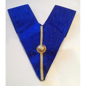 Colliers Maçonniques Brodés Personnalisés de Haute Qualité Grand Officier Col Bleu – Les Plus Vendus en Nylon - Product Image 5