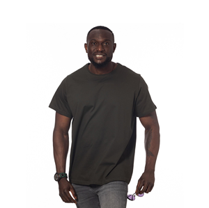 เสื้อยืดโอเวอร์ไซส์ผู้ชายผ้าฝ้าย OEM สตรีทแวร์ เสื้อยืดเปล่า พิมพ์โลโก้ตามสั่ง ขายส่งแบบลำลอง - Product Image 2