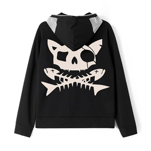 Sweat-shirts à capuche en coton confortables pour femmes, style gothique, imprimés sur mesure, pull à capuche, fournisseur personnalisé, service OEM - Product Image 5