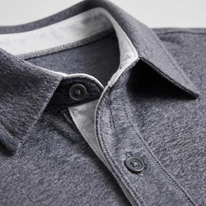 Men's <b>Black</b> Solid Knitted Short Sleeve Round Neck Casual <b>Shirt</b> Breathable Polyester Summer Wear - Product Image 2