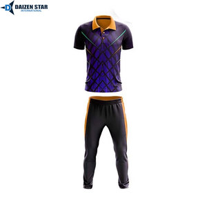 Men's Color Blocking cricket uniform Set Quick Dry Polyester Track Pants Side Stripe Design Regular Fit All Seasons - Product Image 2
