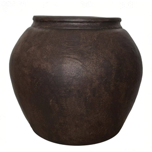 Jarrón Moderno de Metal Plateado con Textura Irregular para Decoración de Interiores, Jardín y Plantas - Product Image 3