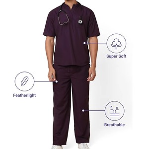Wholesale Price High Quality 100% Cotton Lightweight Medical <b>Scrub</b> Suit <b>Scrub</b> <b>Sets</b> - Product Image 2