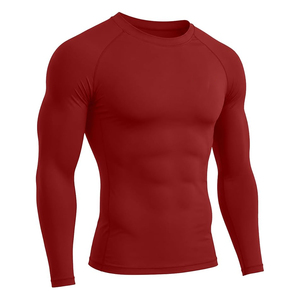 ELINE SPORTS เสื้อแรชการ์ดแขนยาวสีดำสำหรับผู้ชาย แห้งเร็ว ระบายอากาศได้ดี 260 กรัม โพลีเอสเตอร์ ชุดว่ายน้ำ - Product Image 2