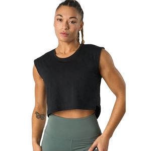 Women's Sleeveless Workout Tank Top Custom Logo Breathable Quick Dry Fitness Sportswear Activewear - Product Image 3