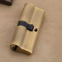 Cerradura de latón de doble cara de 80 mm de alto rendimiento para muebles, herrajes de alta resistencia para proyectos de contratistas y arquitectos.