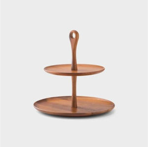 Soporte para Pastel de 3 Niveles de Madera y Metal, Diseño Personalizado, Hecho a Mano, de Madera de Mango, Venta al Por Mayor - Product Image 5