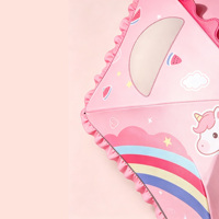 Nouveau Parapluie Transparent pour Enfants Motif Chiot Mignon, Parapluie Dôme Style Ins pour Filles