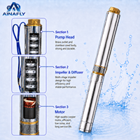 Pompe à eau AINAFly 2.5SDM2/31 SD, pompe submersible, pompe pour puits profond de 1 pouce