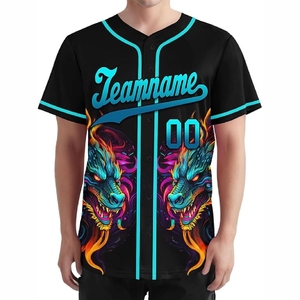 Durable Sublimation Baseball Jersey for Sports Teams with Premium Stitching and Vibrant Print Finish - Product Image 3