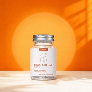 [FROM OREUM] Pasta de Dientes Sólida para Habitaciones de Huéspedes, Sabor Mandarina de Jeju, 60 Tabletas para Baños de Hoteles - Product Image 6