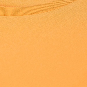 T-shirt décontracté à manches courtes pour homme, col rond, tricoté, coupe classique, 100% coton, couleur unie orange, 2027 - Product Image 6
