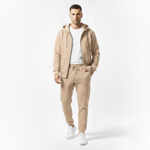 Conjunto Deportivo de Alta Calidad Personalizado Unisex de Invierno, 100% Algodón, Antibacterial, Transpirable, con Capucha, Ligero, con Cordón Ajustable - Product Image 1