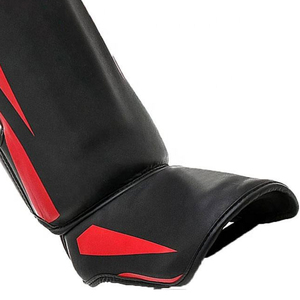 Protège-tibias et protège-pieds en cuir PU de haute qualité pour le kick-boxing et le Muay Thai, avec logo personnalisé, pour la protection des jambes - Product Image 4