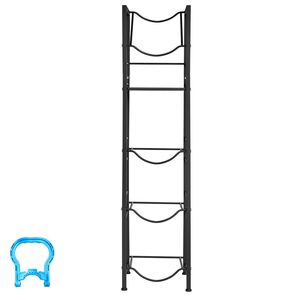 Portabottiglie in Metallo a 5 Ripiani per Contenitori da 3-5 Galloni, Scaffale Organizzatore in Ferro per Stoccaggio - Product Image 1