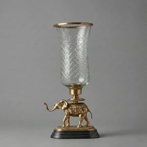 Vase en verre artisanal moderne avec bord doré, décoration de luxe pour la maison, porte-fleurs, centre de table de mariage, vase en cristal, décoration de table - Product Image 2