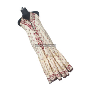 Vestidos Bohemios Largos con Cuello en V y Estampado Floral para Mujer, Vestidos Casuales de Playa, Estilo Boho Vintage, Vestido Sari de Seda, Elegante para Cena - Product Image 1