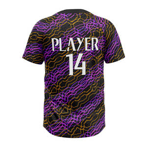 Maillots de baseball personnalisés à deux boutons, uniformes sublimés pour équipes et clubs, maillots de baseball et de softball - Product Image 6