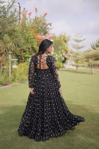 ชุดเดรสงานนาวรตรีสุดหรู ดีไซน์อินเดีย สวยสง่า คุณภาพพรีเมียม โดดเด่นสะดุดตา ทันสมัยที่สุด - Product Image 6