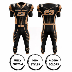 Camiseta de Fútbol Americano Personalizada para Hombre, Sublimada, Transpirable, de Poliéster, Cuello en V, Manga Corta, Número de Equipo 23 - Product Image 2