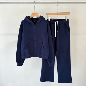 Conjunto Deportivo Informal Unisex de Alta Calidad, 500+ GSM, Ligero, con Capucha, Resistente al Viento y Transpirable, Sudadera con Capucha y Pantalones Deportivos - Product Image 1