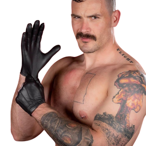 Mens CHP Motorcycle Faux Fur Touchscreen Riding Gloves Premium Waterproof Four Seasons - Product Image 2