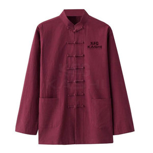 Uniforme Tradicional de Kung Fu 100% Algodón, Traje de Entrenamiento de Artes Marciales, Camiseta de Manga Larga, Pantalones Cómodos, Transpirables y de Secado Rápido - Product Image 2