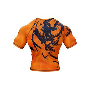 T-shirt de sport pour homme en polyester personnalisé, à séchage rapide, pour le fitness, le pickleball, le tennis, la course à pied, col rond, manches courtes - Product Image 2