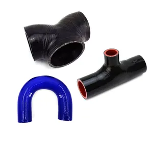 Tuyau de coupleur en silicone de radiateur de coude en forme de U T pour voiture