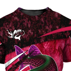 T-shirt de sport décontracté pour homme, séchage rapide, léger, design personnalisé, imprimé par sublimation, confortable pour les activités de plein air et la pêche - Product Image 2