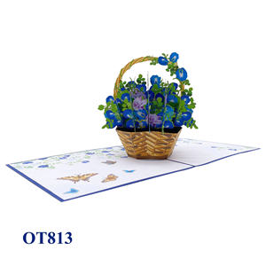 การ์ดป๊อปอัพลายผีเสื้อ 3 มิติ ดีไซน์สั่งทำพิเศษ ขายดีที่สุด พิมพ์ออฟเซ็ตทำมือ ของตกแต่งบ้านสำหรับวันวาเลนไทน์และวันขอบคุณพระเจ้า - Product Image 4