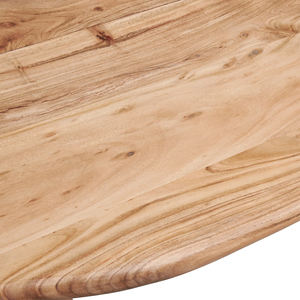 โต๊ะรับประทานอาหารทรงวงรีไม้กระถินณรงค์แท้ ดีไซน์เรียบหรูทันสมัย คุณภาพสูง ขาพับได้ เหมาะสำหรับบ้าน ห้องครัว ร้านอาหาร - Product Image 6