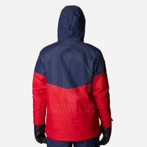 Veste de ski d'hiver au design tendance avec capuche en matière douce et respirante, logo frontal, vêtements d'extérieur pour hommes - Product Image 2