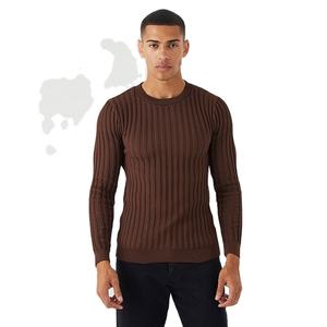 Camisetas de Manga Larga para Hombre, Diseño de Canalé de Alta Calidad, Corte Regular, Estilo Casual Personalizado, 100% Algodón Transpirable - Product Image 4