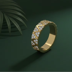 Bague de fiançailles en or jaune 10 carats avec diamant de laboratoire CVD taille brillant classique, certifiée IGI, bijoux fins pour femme - Product Image 4