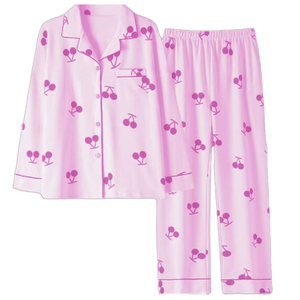 Premium <b>Men</b> Lounge <b>Set</b> with Abstract Pattern Women's Home Wear Long-sleeved Trousers Cotton AOP <b>Pajama</b> <b>Set</b> <b>for</b> Sleepwear - Product Image 2