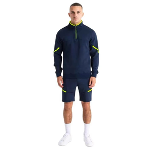 ชุดเสื้อยืดและกางเกงขาสั้นผู้ชายแฟชั่นฤดูร้อน ระบายอากาศได้ดี เหมาะสำหรับวิ่ง ออกกำลังกาย เสื้อแขนสั้นและกางเกงขาสั้น สามารถสั่งทำได้ - Product Image 1