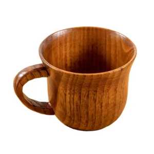 Minimalist Wide Mouth Natural Wood <b>Soup</b> <b>Mug</b> Japanese Style Light Wood Coffee Cup Eco Friendly Cereal Bowl Cup - Product Image 3