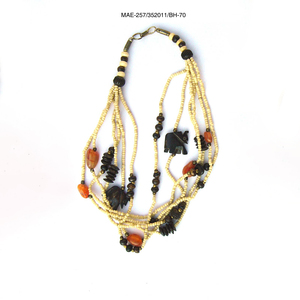 Collar Étnico MAE con Cuentas y Piedras de Ágata en Forma de Animal, Cuentas en Forma de Corazón de Colores, Joyería Unisex para Hombres y Mujeres - Product Image 2