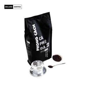 กาแฟมิลาน 1 กก. ราคาสุดคุ้ม คั่วเข้ม โรบัสต้า อาราบิก้า กาแฟบดผงเคลือบเนยเกลือ สูตรฟินดริป รับผลิตแบบ OEM - Product Image 2