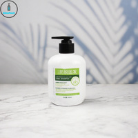 Flacon en plastique PET cosmétique Pompe à lotion Pulvérisateur 300ml Couleur personnalisée Soins de la peau Shampooing Savon Huile essentielle Sérigraphie